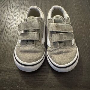 Toddler size 7.5 light green Vans